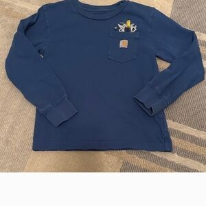 Carhartt Kids Navy Long Sleeve Tee